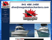 Tablet Screenshot of megalodoncharters.com